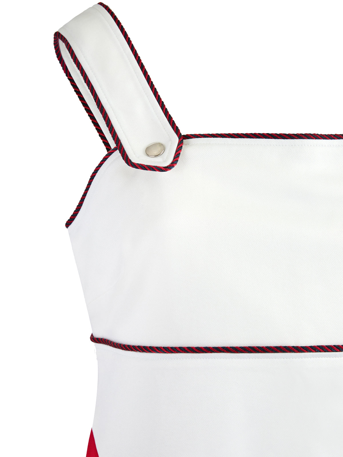 Gucci Weißes kurzes Kleid aus Polyester und Baumwolle