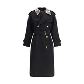Burberry Schwarzer Baumwollmantel