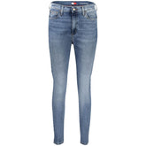 Tommy Hilfiger Blaue Baumwoll-Skinny-Jeans für Frauen