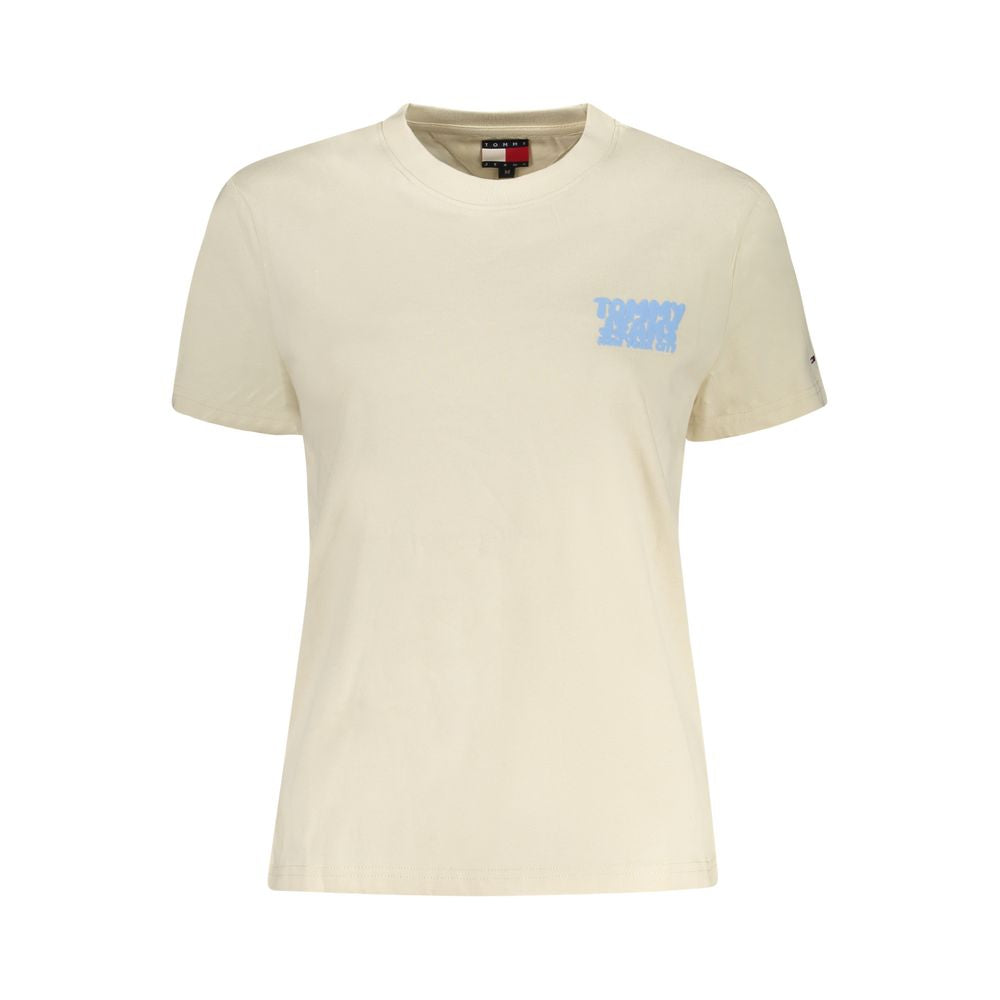 Tommy Hilfiger Beige Baumwolle Frauen T-Shirt