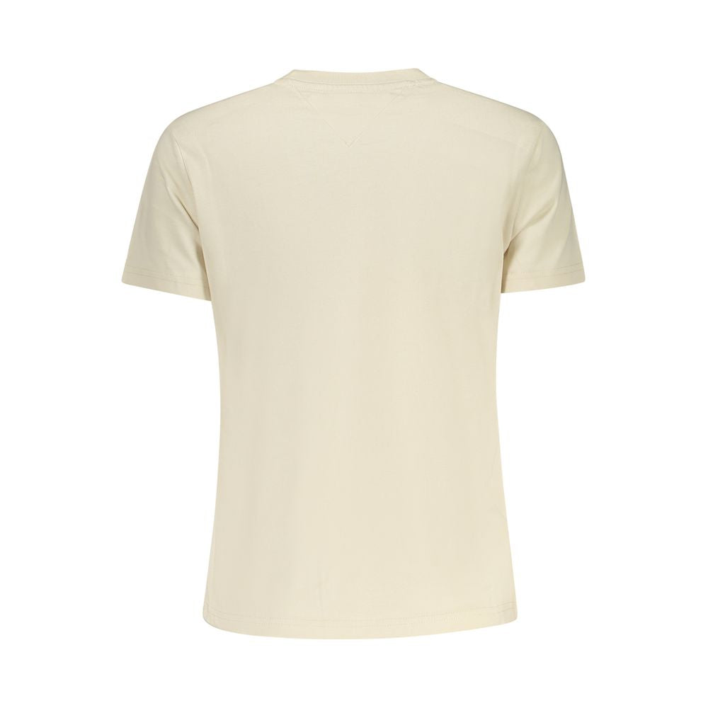 Tommy Hilfiger Beige Baumwolle Frauen T-Shirt