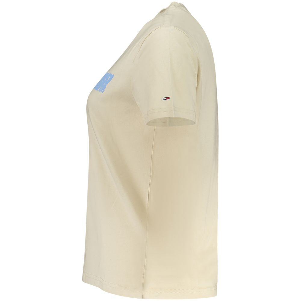 Tommy Hilfiger Beige Baumwolle Frauen T-Shirt