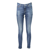 Tommy Hilfiger Blaue Baumwoll-Skinny-Jeans für Frauen