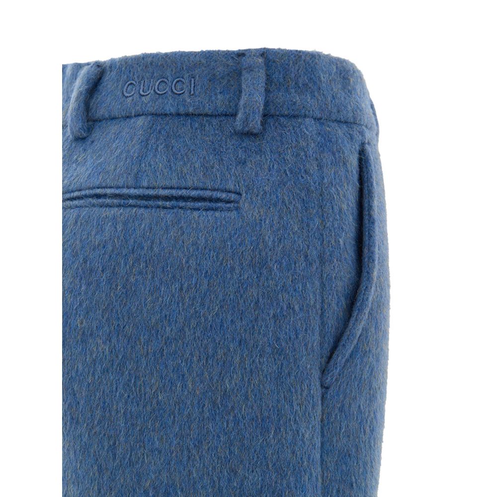 Gucci Blaue Wollshorts
