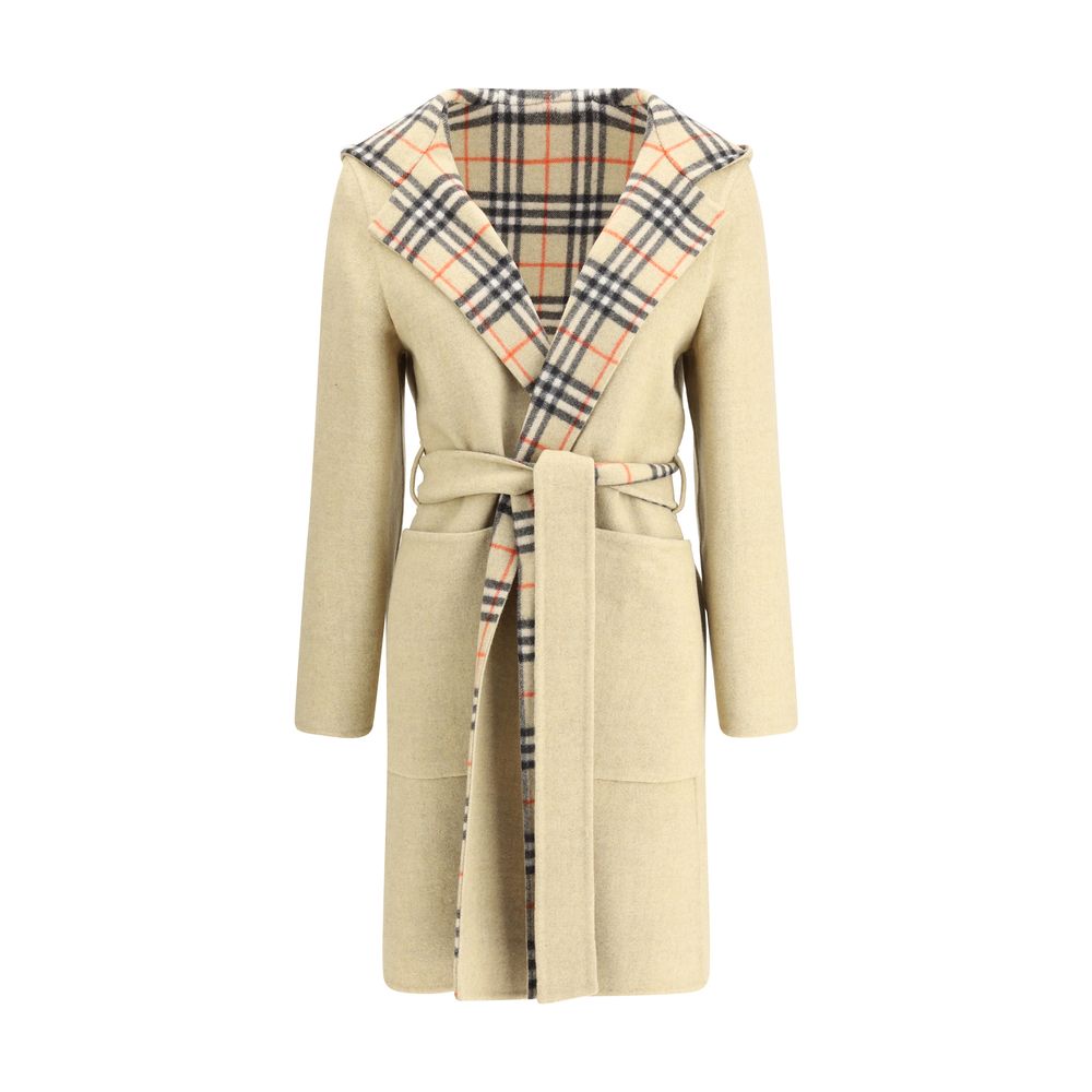Burberry Beiger Wollmantel