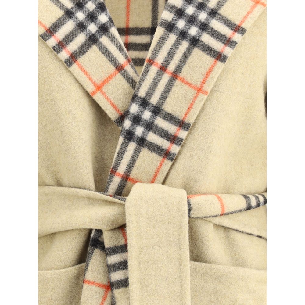 Burberry Beiger Wollmantel