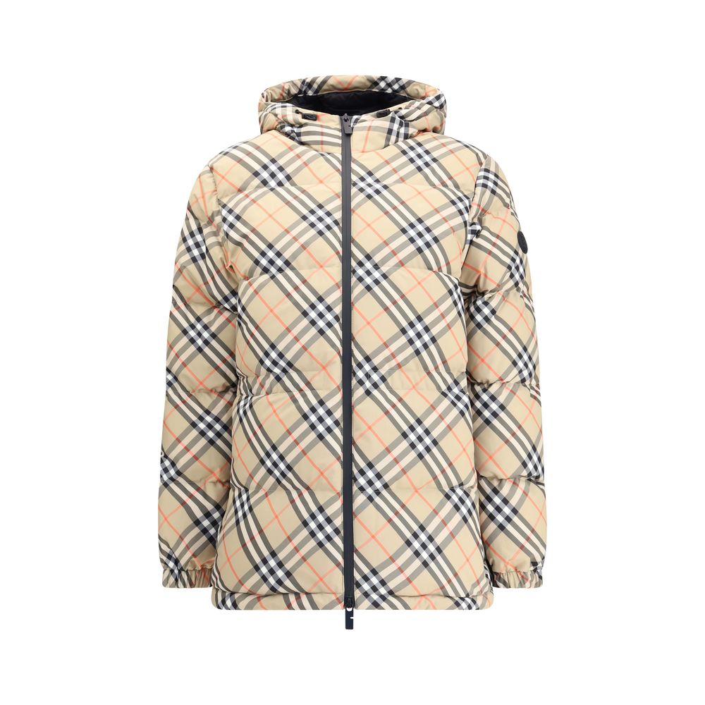 Burberry Beiger Polyester-Mantel in voller Länge