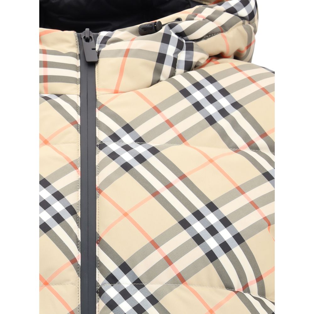 Burberry Beiger Polyester-Mantel in voller Länge
