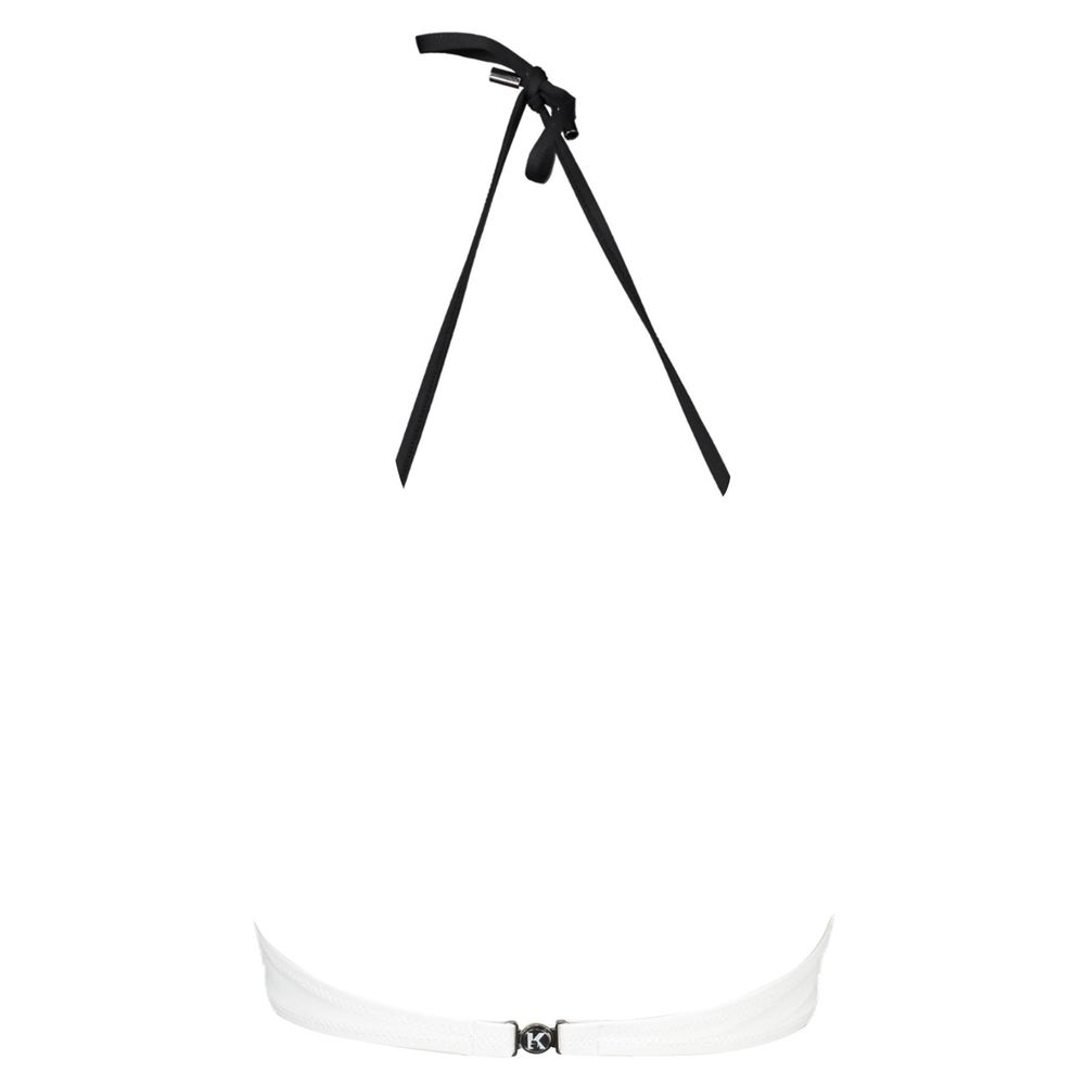 Karl Lagerfeld Weiße Elastan-Badebekleidung