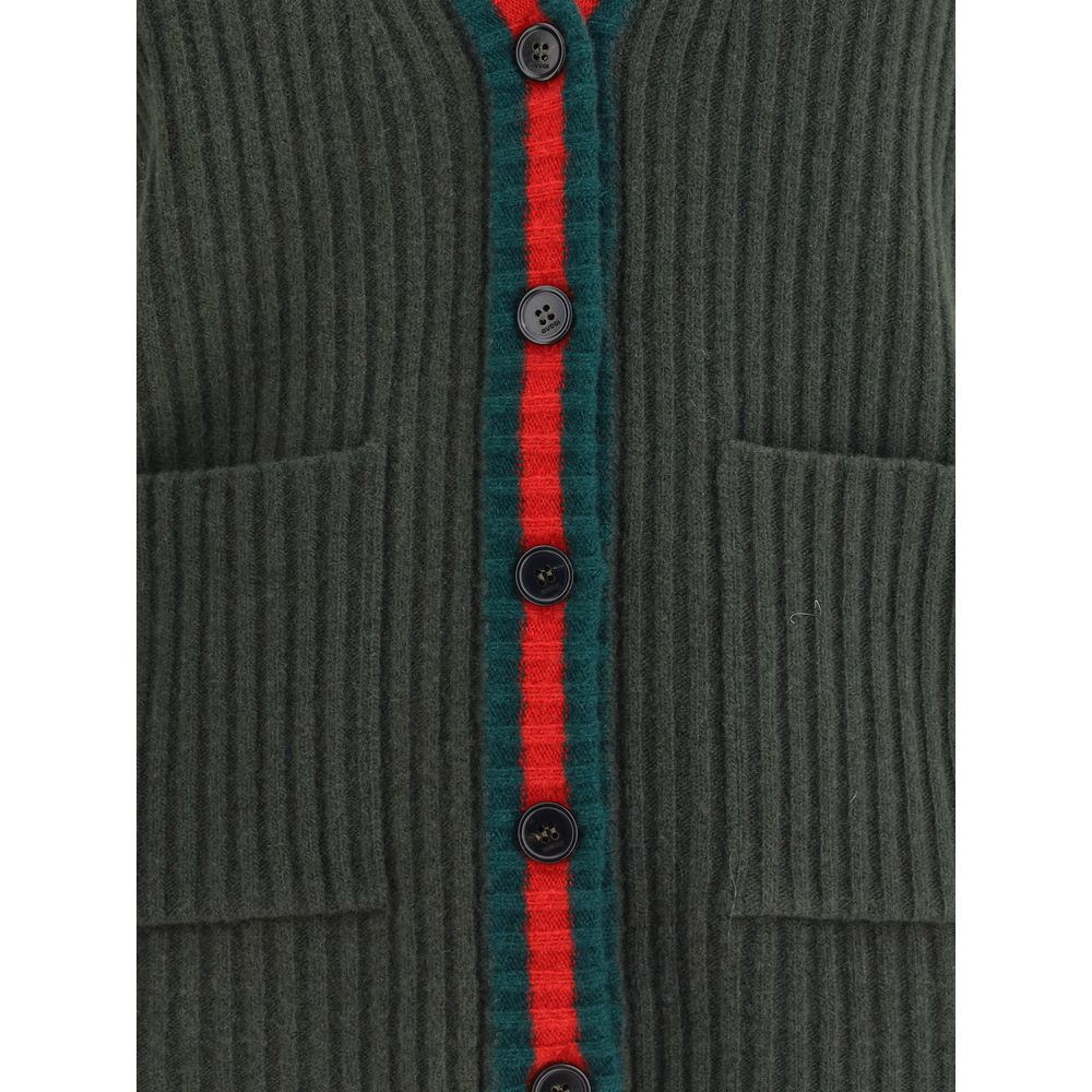 Gucci Grüner Wollpullover ohne Ärmel