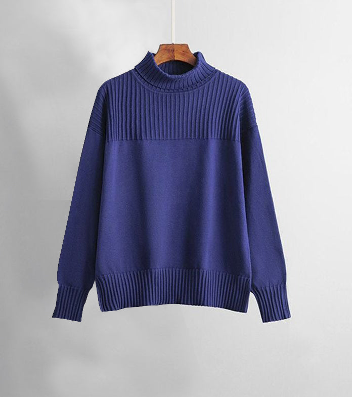 Winterliches Eleganz-Set: Dunkelblaues Long Sleeve Two Piece - Ideal für kalte Tage