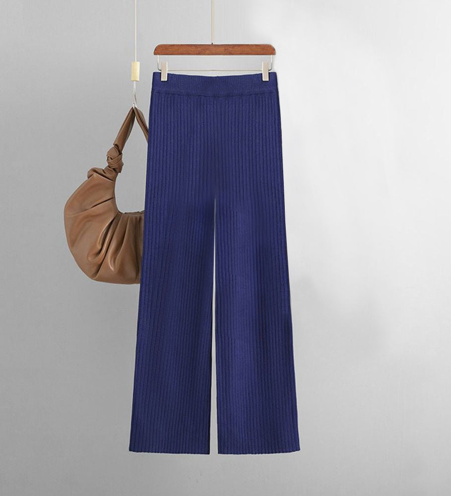 Winterliches Eleganz-Set: Dunkelblaues Long Sleeve Two Piece - Ideal für kalte Tage