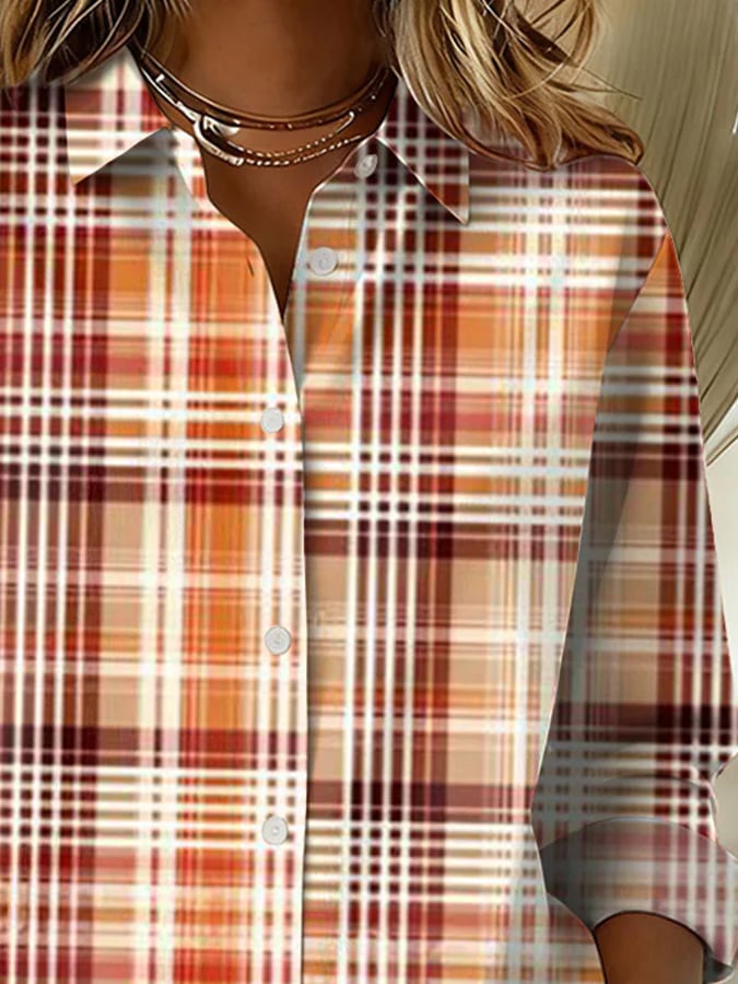 Damen Winter Flanellhemd kariert warm casual S–3XL