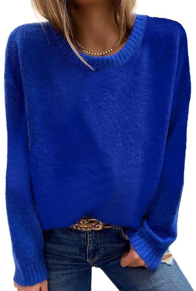 Casual Blue Sweater - Modisch & Warm durch den Winter