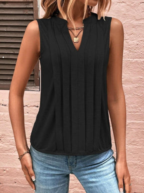 Elegantes schwarzes V-Neck Top – perfektes Winter-Layering