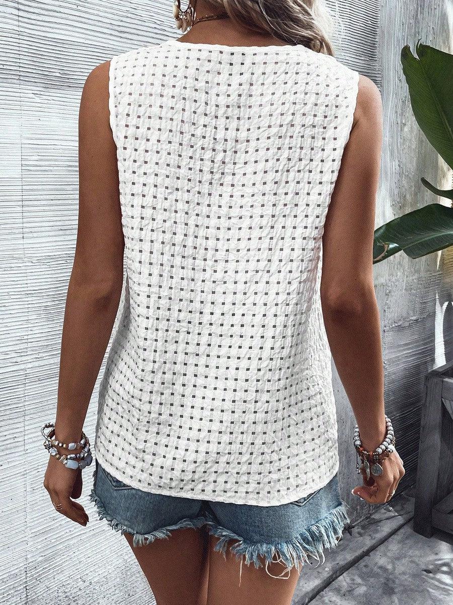 Winter Layering Tanktop Weiß – Elegantes Basic für Damen