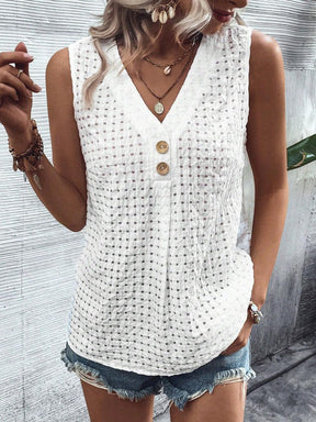 Winter Layering Tanktop Weiß – Elegantes Basic für Damen