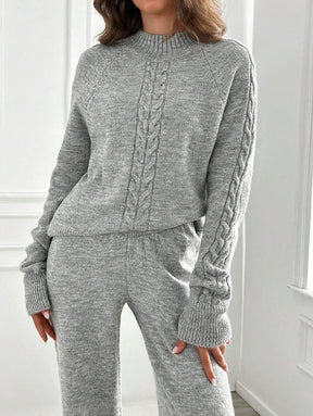 Classy Grey Plain Two Piece Set - Dein eleganter Winter-Look