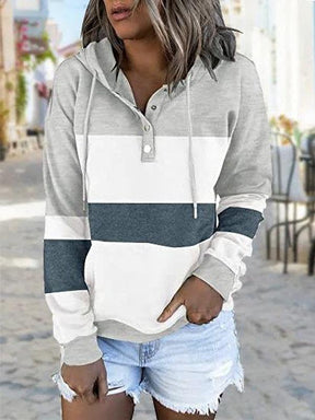 Winterzauber Grau: Kuscheliges Langarm-Sweatshirt mit Stil