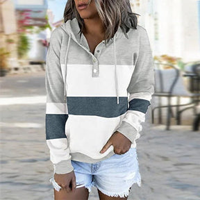Winterzauber Grau: Kuscheliges Langarm-Sweatshirt mit Stil