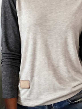 Kuscheliges Damen Longsleeve Wintershirt mit Raglanärmeln