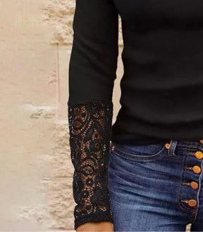 Winter-Chic Basic Top: Baumwolle-Elastan Mix für Wärme & Stil