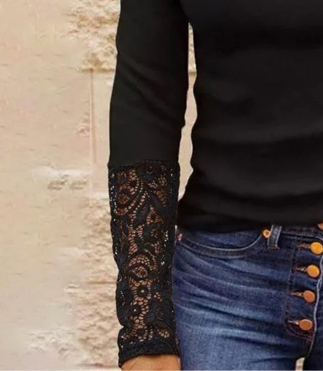 Winter-Chic Basic Top: Baumwolle-Elastan Mix für Wärme & Stil