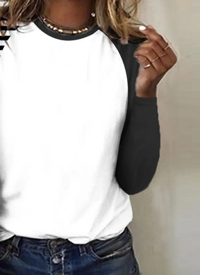 Winterliches Color Block Striped Top: Modisch & Warm für die kalte Saison