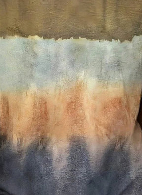 Retro Tie-Dye Kurzarmshirt – Winter-Layer für jeden Tag