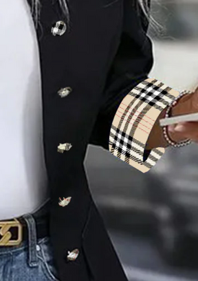 Winterliches Plaid-Print Outerwear - Kuschelige Wärme und Stil für kalte Tage