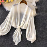 Vintage Winter Bindetop Off-White – Elegantes Longsleeve