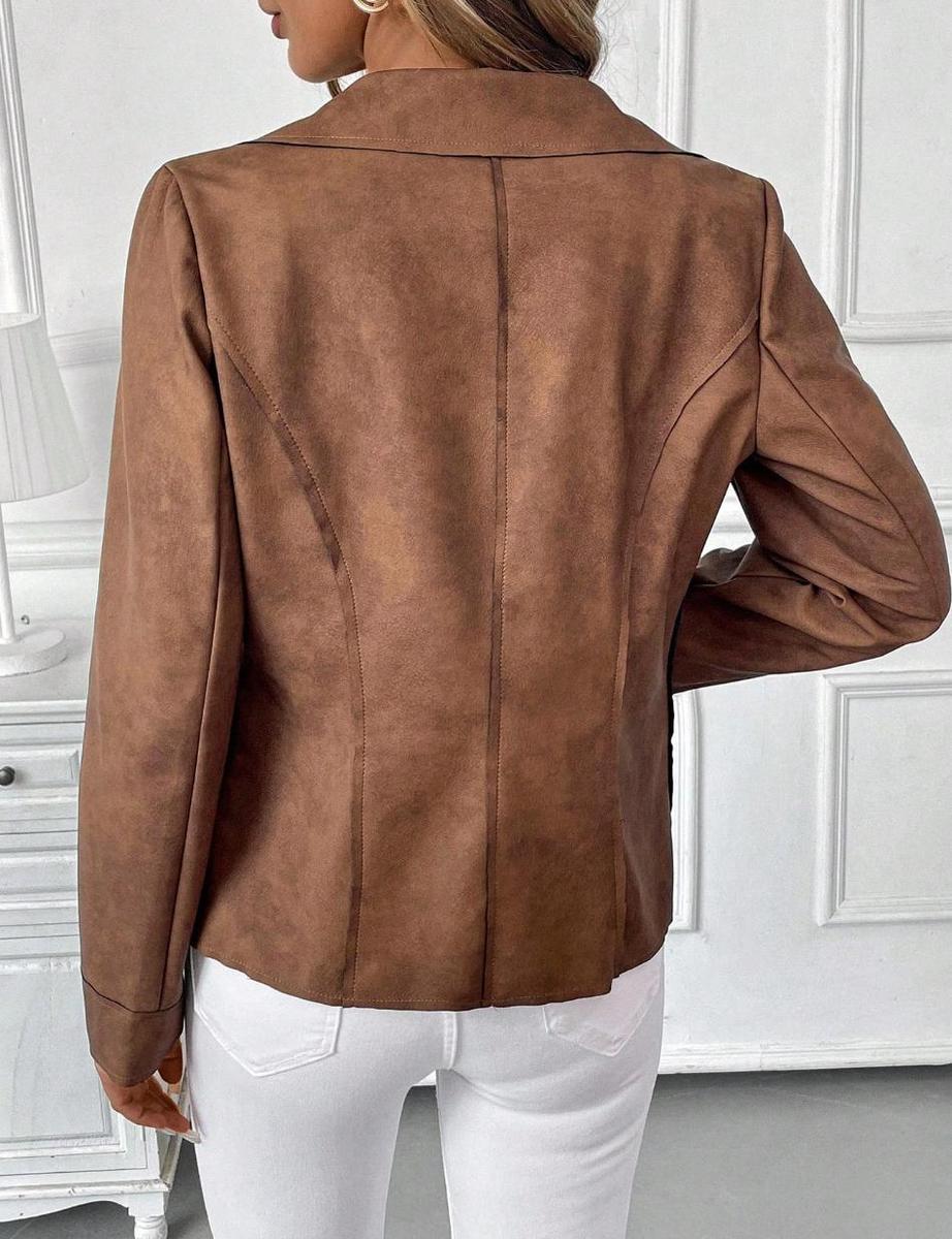 Elegante Winterjacke Coffee-Braun – warm, weich und feminin