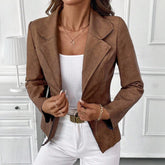 Elegante Winterjacke Coffee-Braun – warm, weich und feminin