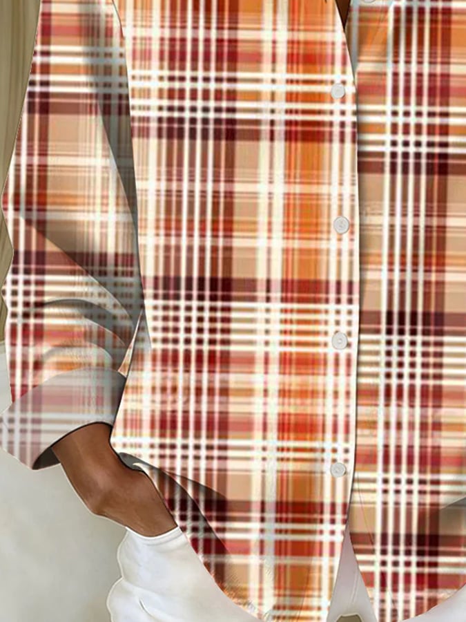 Damen Winter Flanellhemd kariert warm casual S–3XL