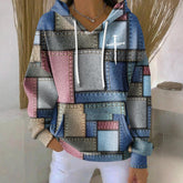 Trendiges Blaues Langarm-Sweatshirt - Herbsts-Upgrade für Stil & Komfort