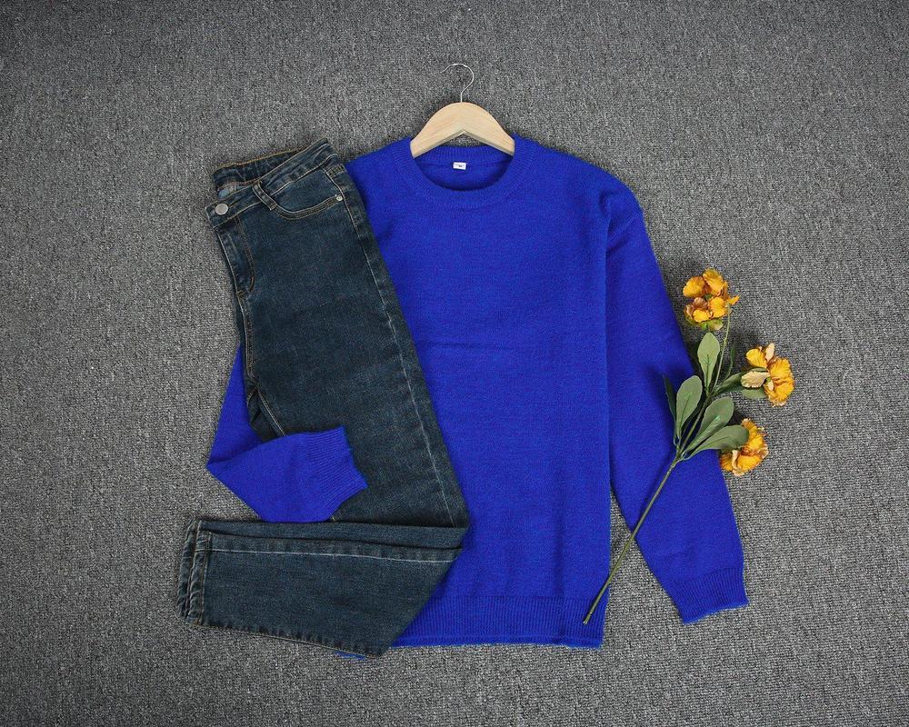 Casual Blue Sweater - Modisch & Warm durch den Winter