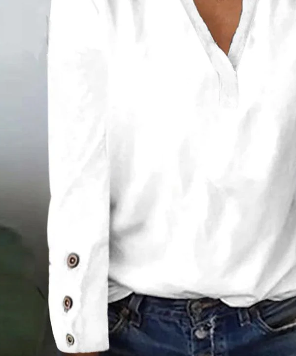 Winter Must-Have: Basic White Long Sleeve Top - Eleganz & Wärme vereint