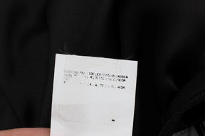 Karl Lagerfeld Graues Schwarzes Seidenblusentop