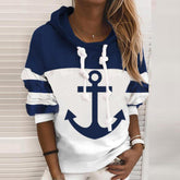 Anchor Long Sleeve Hoodie - Wärmender Winterkomfort im maritimen Stil
