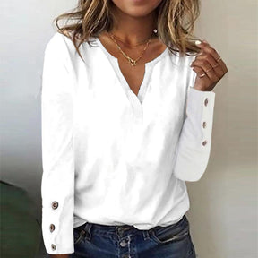 Winter Must-Have: Basic White Long Sleeve Top - Eleganz & Wärme vereint