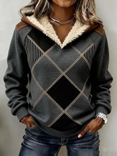 Kuscheliges Winter Sweatshirt Damen mit Teddy-Kapuze