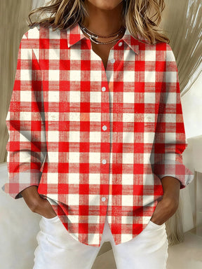 Winter Flanellhemd rot kariert – warmes Casual Shirt