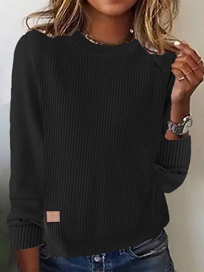 Beiger Winter Sweater Damen – Kuscheliger Boho Pullover Regular Fit