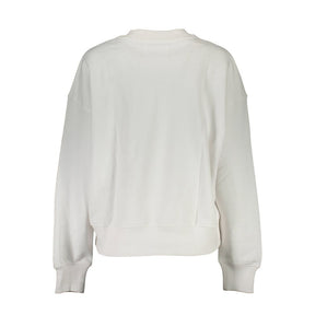 Calvin Klein Weißer Baumwollpullover für Frauen
