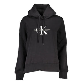 Calvin Klein Schwarzer Baumwollpullover für Frauen