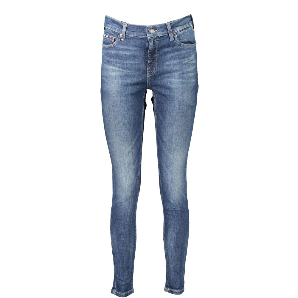 Tommy Hilfiger Blaue Baumwoll-Skinny-Jeans für Frauen
