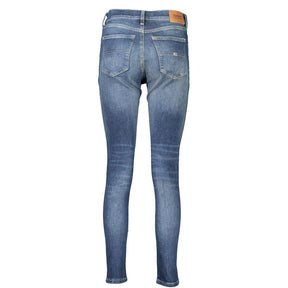 Tommy Hilfiger Blaue Baumwoll-Skinny-Jeans für Frauen