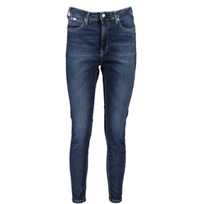 Calvin Klein Blaue Baumwoll-Skinny-Jeans für Frauen