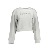 Calvin Klein Grauer Baumwollpullover für Frauen