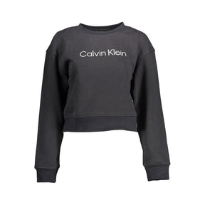 Calvin Klein Schwarzer Baumwollpullover für Frauen